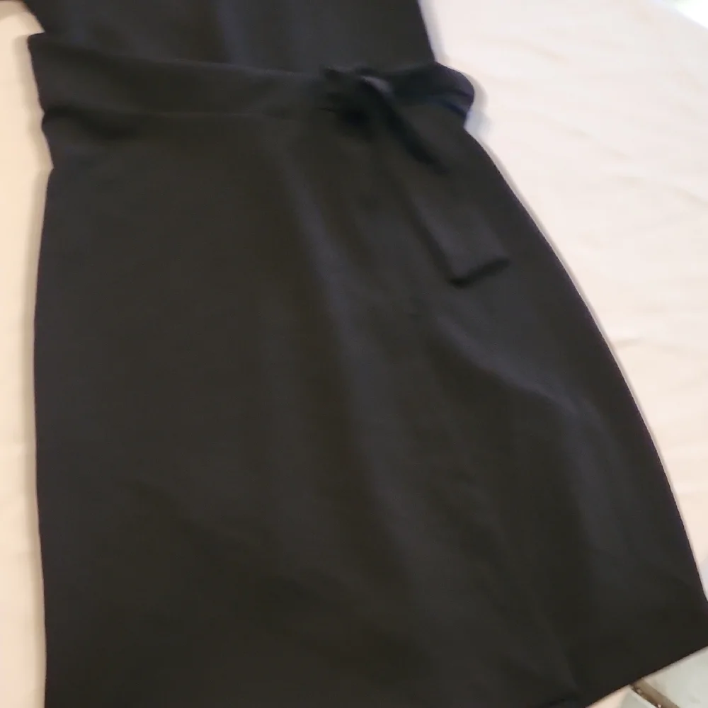 Michael Kors Black Tie-Waist Mini Dress
